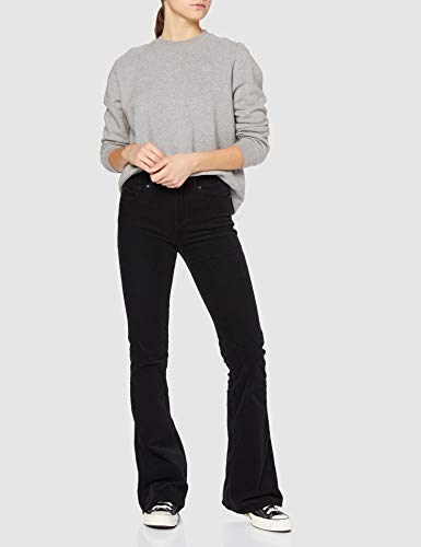 REPLAY NEWLUZ Flare Jeans, Negro (098 Black), 26W / 32L para Mujer