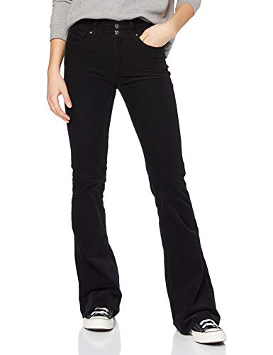 REPLAY NEWLUZ Flare Jeans, Negro (098 Black), 26W / 32L para Mujer