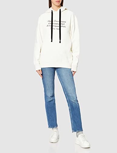 REPLAY W3554 Sudadera con Capucha, 562 Chalk, M para Mujer