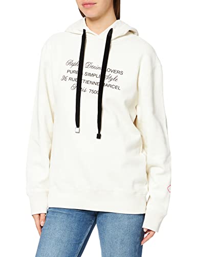 REPLAY W3554 Sudadera con Capucha, 562 Chalk, M para Mujer