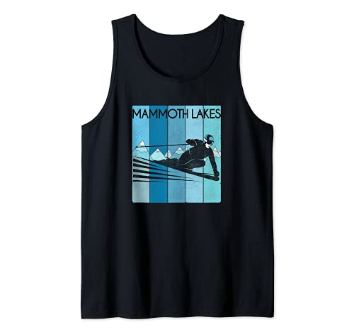Retro Mammoth Lakes, CA Ski / Vintage Mammoth Lakes Ski Camiseta sin Mangas