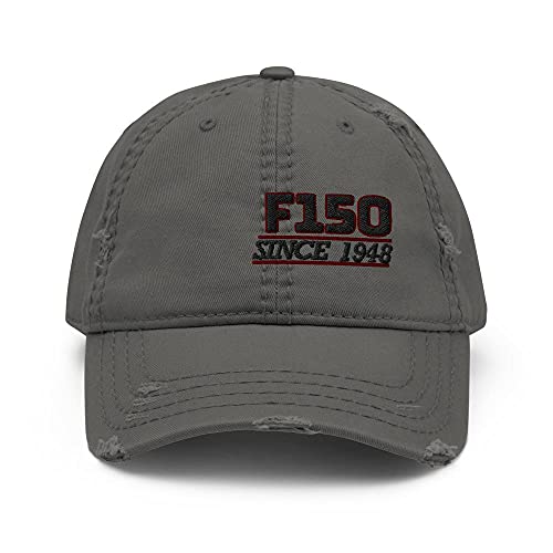 Retro Outlaws F150 Trucker Pick Up - Sombrero de béisbol envejecido, regalo de cumpleaños, accesorio de camionero americano, Talla única, Carbón Gris