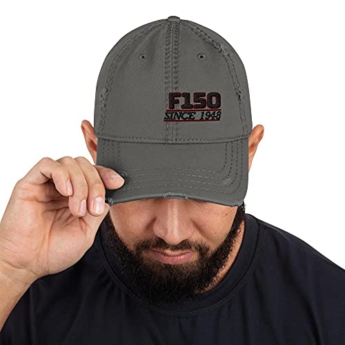 Retro Outlaws F150 Trucker Pick Up - Sombrero de béisbol envejecido, regalo de cumpleaños, accesorio de camionero americano, Talla única, Carbón Gris