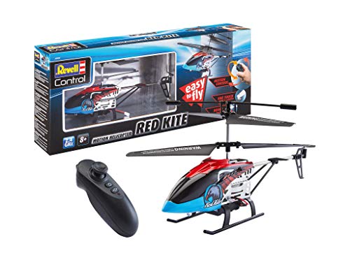Revell Control 23834 RC helicóptero Motion Heli Red Kite, brigamo 068 – Helicopter, Rojo/Azul, Longitud: Aprox. 25 cm