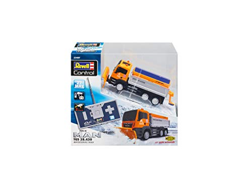 Revell Control- RC Mini Winter Service Truck Man Juguetes a Control Remoto, Color Naranja (23487)