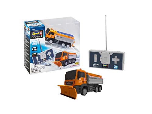 Revell Control- RC Mini Winter Service Truck Man Juguetes a Control Remoto, Color Naranja (23487)