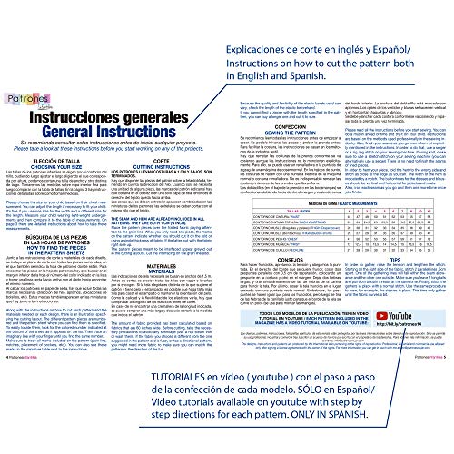 Revista patrones de costura infantil, nº 4. Moda Primavera-verano, 28 modelos de patrones con tutoriales en vídeo (youtube), " niña, niño, bebé" Sewing instructions in English.