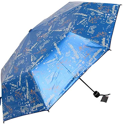 RH-HPC Impermeable a Prueba de Agua Paraguas de Hueso con Corte UV 8 Medidas de Lluvia y Lluvia Uso Combinado Paraguas Orbital Damas de Moda Paraguas Plegable Paraguas (Color : Gold, Size : Free)