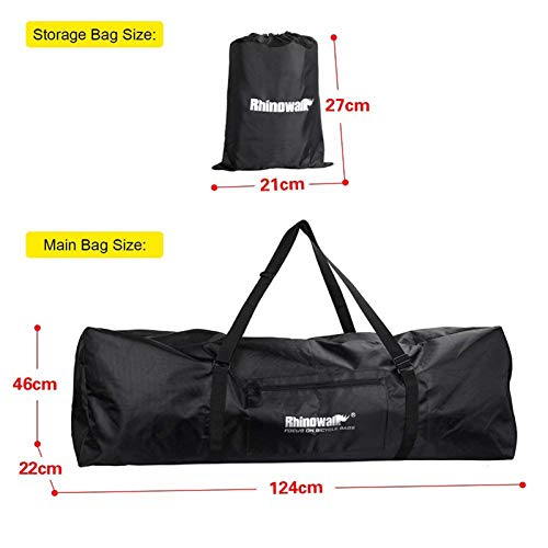 Rhinowalk Bolsa para Scooter Plegable,Portable Oxford Paño Scooter Bolsa Eléctrica Skateboard Bolsa de Transporte Compatible with Xiaomi Mijia M365 (Negro)