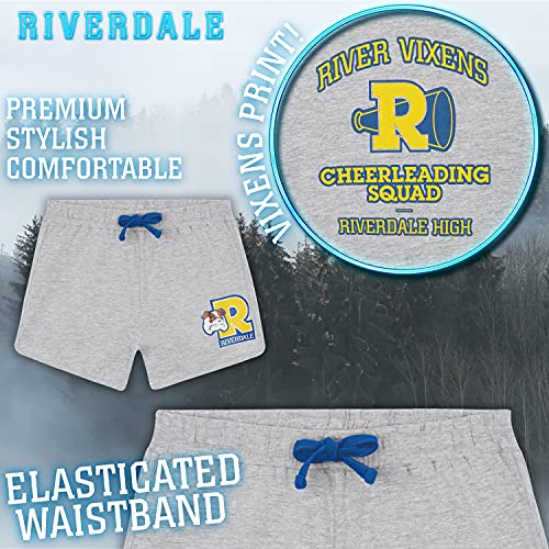 Riverdale Pijama Niña, Camiseta Corta Y Pantalón Corto Para Niña, Ropa Adolescentes Chica Con Crop Top Regalos Para Niñas 7-15 Años (11-12 Años, Gris)