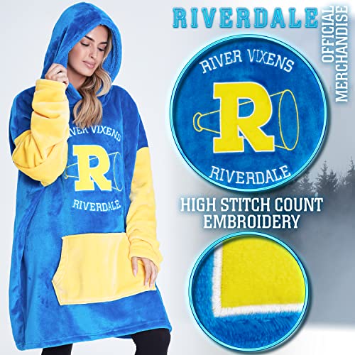 Riverdale Sudadera Mujer con Capucha Oversize, Bata Manta Polar Mujer con Capucha, Regalos Chicas Adolescentes y Mujer