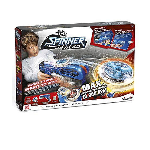 Rocco Giocattoli - Spinner Mad Blaster Single Shot Juego, Colores Surtidos, 86300