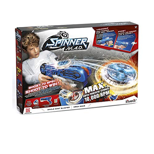 Rocco Giocattoli - Spinner Mad Blaster Single Shot Juego, Colores Surtidos, 86300