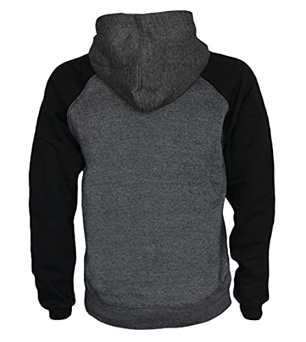 ROCK-IT Apparel Sudadera con Capucha para Hombre Raglan de Dos Tonos Sudadera con Capucha Urban Streetstyle con Capucha Tallas S-5XL Sudadera sin Cremallera Sudadera con Forro Polar Interior XL