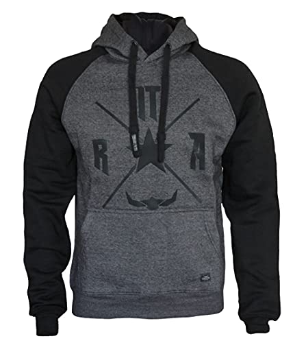 ROCK-IT Apparel Sudadera con Capucha para Hombre Raglan de Dos Tonos Sudadera con Capucha Urban Streetstyle con Capucha Tallas S-5XL Sudadera sin Cremallera Sudadera con Forro Polar Interior XL