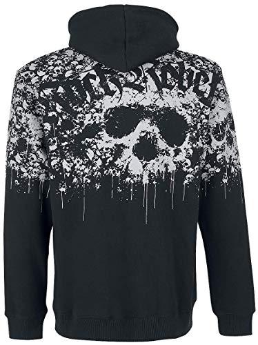 Rock Rebel by EMP Speed of Darkness Hombre Sudadera con Capucha Negro XXL