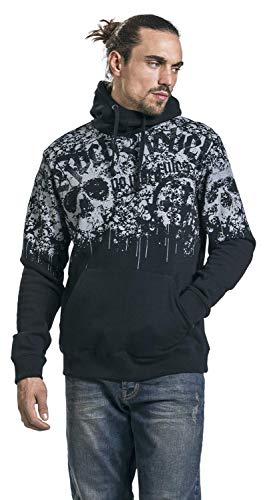 Rock Rebel by EMP Speed of Darkness Hombre Sudadera con Capucha Negro XXL