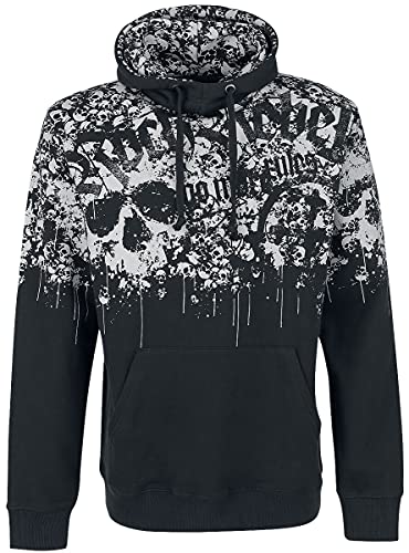 Rock Rebel by EMP Speed of Darkness Hombre Sudadera con Capucha Negro XXL