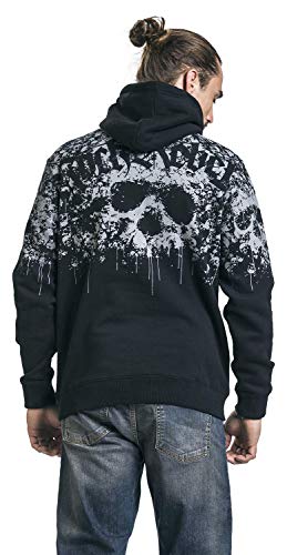 Rock Rebel by EMP Speed of Darkness Hombre Sudadera con Capucha Negro XXL