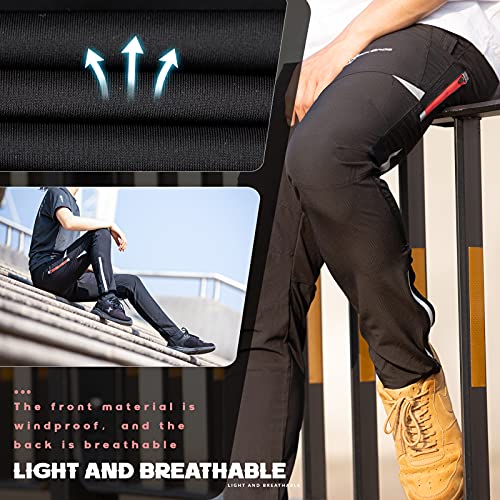 ROCKBROS Pantalones Largos de Ciclismo Secado Rápido para Bicicleta MTB Running Deporte al Aire Libre, para Hombre y Mujer