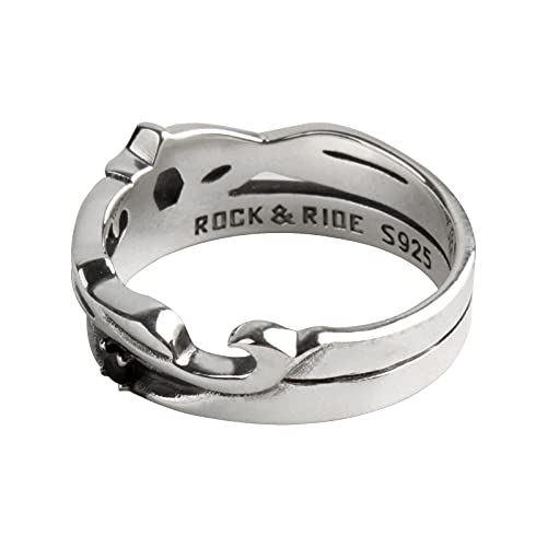 Rock&Ride Freedom Hollow Anillo De Estrella De 6 Puntas Hecho a Mano En Plata De Ley 925 (11)