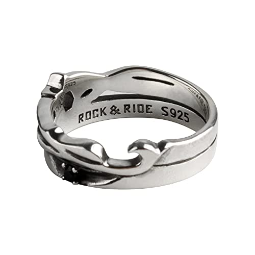 Rock&Ride Freedom Hollow Anillo De Estrella De 6 Puntas Hecho a Mano En Plata De Ley 925 (11)