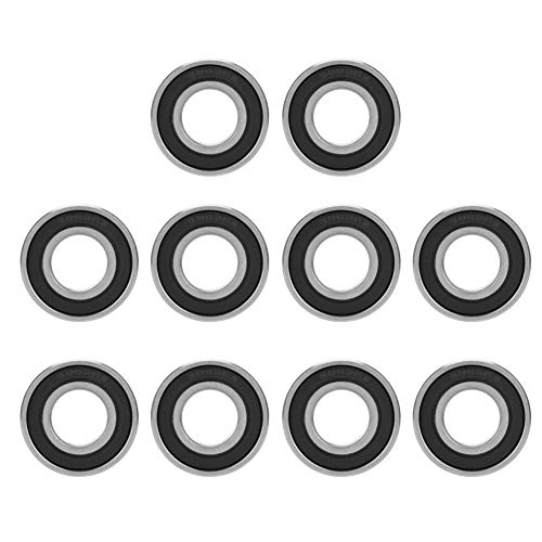 Rodamiento Sellado de Goma 10pcs 6002-2RS Rodamientos Rígidos de Bolas para Longboards Patines Cuádruples Estacas en Línea Patines en Línea 15 mm x 32 mm x 9 mm