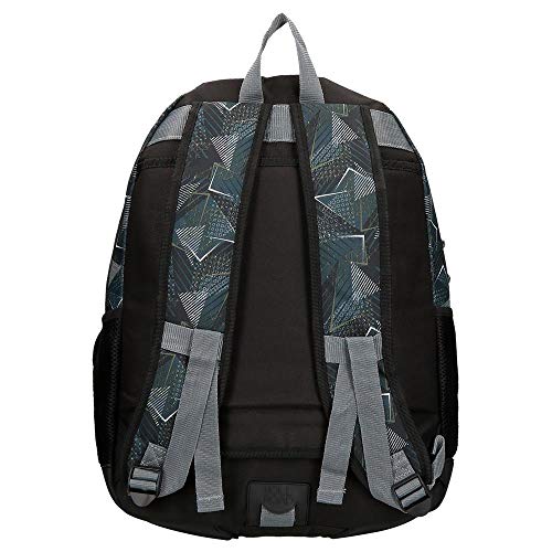 Roll Road Team Mochila Escolar Adaptable a Carro Negro 33x46x17 cms Poliéster 25.81L