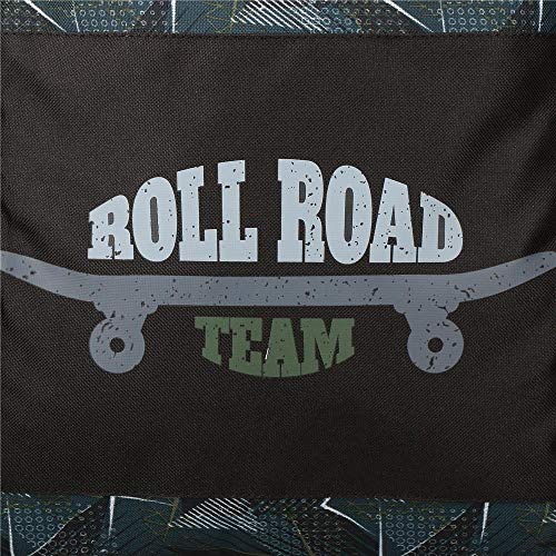 Roll Road Team Mochila Escolar Doble Compartimento Negro 33x46x17 cms Poliéster 25.81L