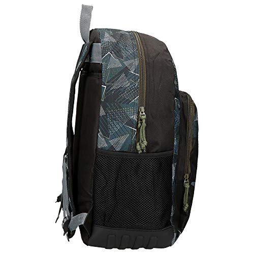 Roll Road Team Mochila Escolar Negro 33x46x17 cms Poliéster 25.81L