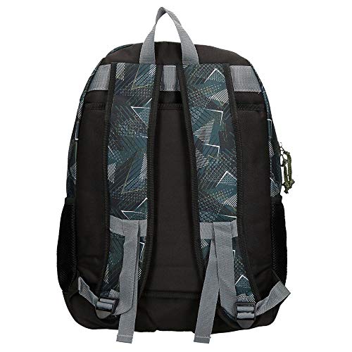 Roll Road Team Mochila Escolar Negro 33x46x17 cms Poliéster 25.81L