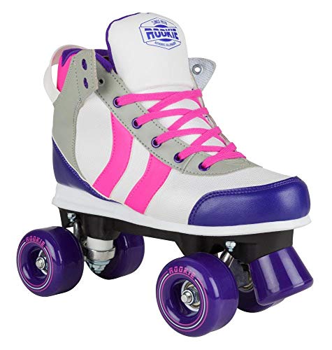 Patines 4 Ruedas Pvc Uretano Blanco Y Verde Flamingueo (talla 35 A 43)