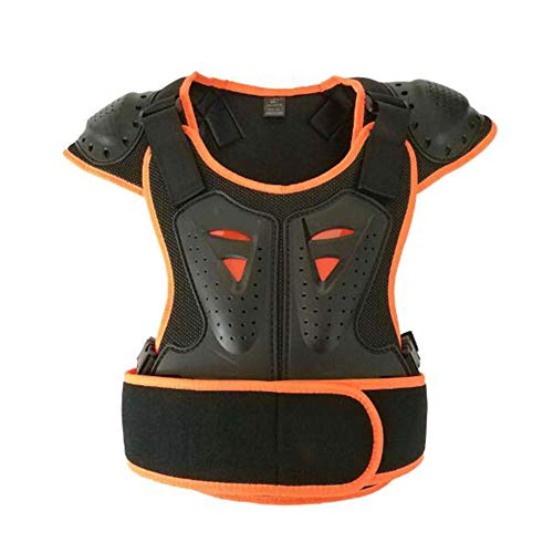 Ropa para Adultos Offroad compitiendo con la Armadura, de Protección de Mama caída Equipo de protección Protección de esquí Volver Cuidado Protección de Patinaje,1orange,L