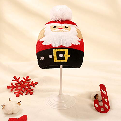 ROSEBEAR Navidad Pompón Gorro Bebé Invierno Cálido Gorro Unisex Suave Y Cómodo Sombrero