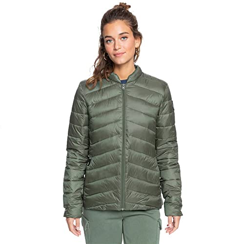 Roxy Coast Road - Chaqueta Acolchada Ligera Comprimible - Mujer - M - Marrón