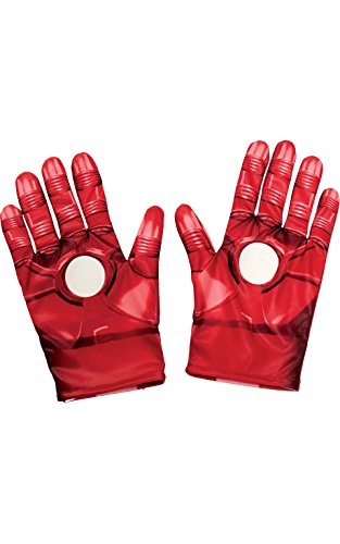 Rubies - Guantes para niño de Iron Man de"Los vengadores", producto oficial de"Marvel", talla única