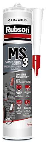 Rubson MS3 - Masilla de pegamento para revestimiento de zinc, color gris, 280 ml