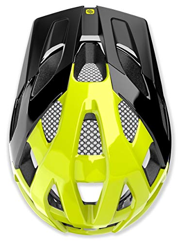 Rudy Project Crossway 2021 - Casco para bicicleta (talla S-M, 55-58 cm), color negro y amarillo