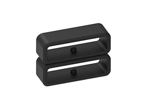 Ruentech - Anillo de Cierre de Correa Compatible con Garmin vivoactive 4/4s/vivomove 3/3S/vivomove GPS, Accesorio para Correa de Reloj, Color Negro