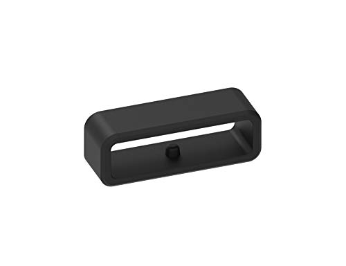 Ruentech - Anillo de Cierre de Correa Compatible con Garmin vivoactive 4/4s/vivomove 3/3S/vivomove GPS, Accesorio para Correa de Reloj, Color Negro