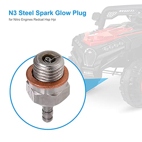 RUIZHI 3Pcs N3 Hot Glow Plugs HSP 70117 Super Duty Spark Engine Parts para OS 8 para RC Nitro Car Truck Buggy