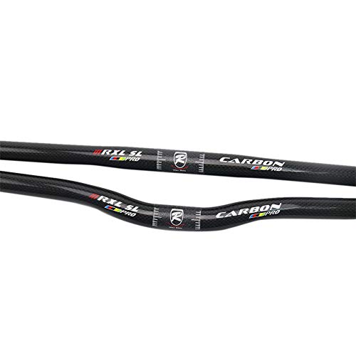 RXL SL Manillar 25.4 Manillar para MTB de Carbono Bicicleta montaña Negro Brillante 25.4 * 680mm