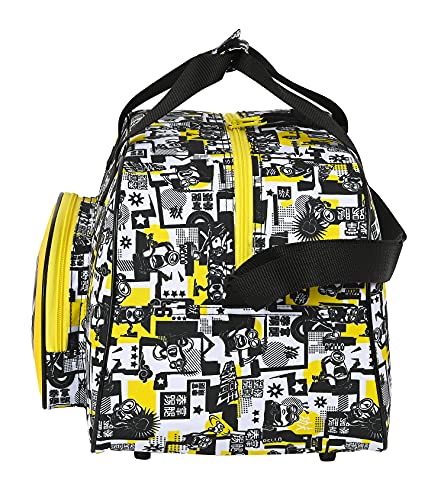 Safta Bolsa de Deporte de Minions, 400x230x240 mm, Blanco/Negro/Amarillo