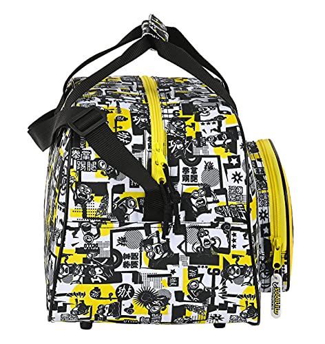 Safta Bolsa de Deporte de Minions, 400x230x240 mm, Blanco/Negro/Amarillo