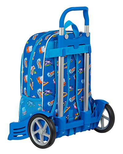 Safta Mochila 522 Espalda Ergonómica con Carro Evolution de Superzings Serie 5, 320x140x420mm, Azul