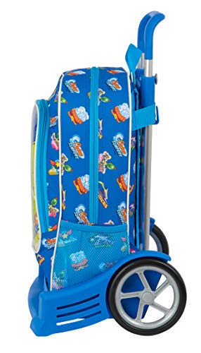 Safta Mochila 522 Espalda Ergonómica con Carro Evolution de Superzings Serie 5, 320x140x420mm, Azul