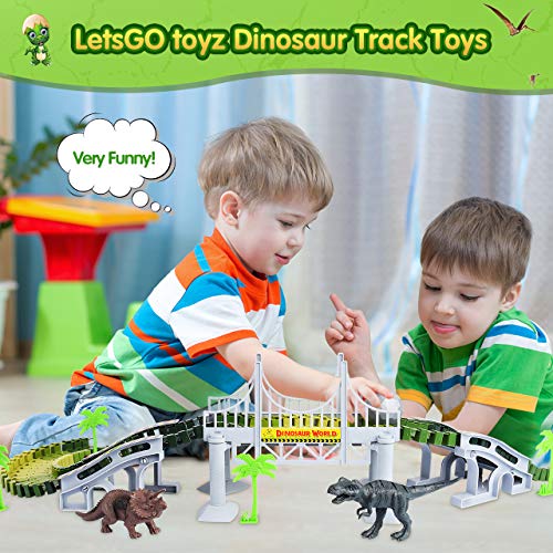 SAITCPRY Dinosaurios Juguetes Juguetes Niños 1 2 3 4 5 6 Años, Pista de Coches para Niños Regalos Originales Bebes 1-10 Años Navidad Halloween Parking Juguetes Coches Juguetes Montessori 1-8 Años