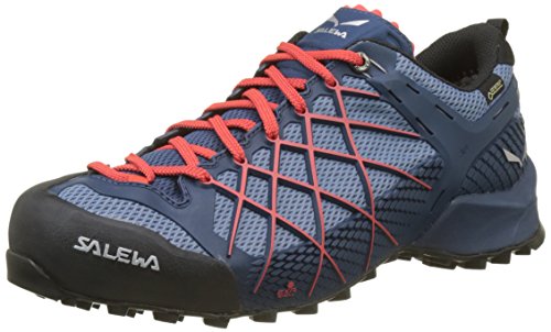 Salewa MS Wildfire Gore-TEX Zapatos de Senderismo, Dark Denim/Papavero, 43 EU