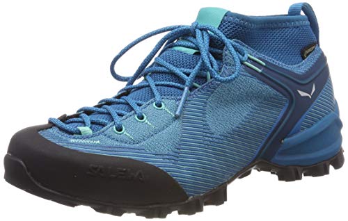 Salewa WS Alpenviolet Gore-TEX Zapatos de Senderismo, Malta/Lagoon Green, 38 EU