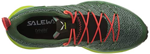 Salewa WS Dropline Zapatillas de trail running, Feld Green/Fluo Coral, 40 EU